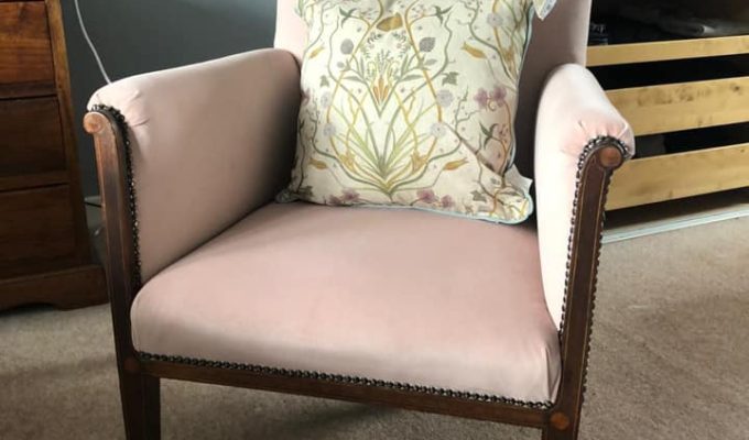 Re-Upholstered Easy Chair