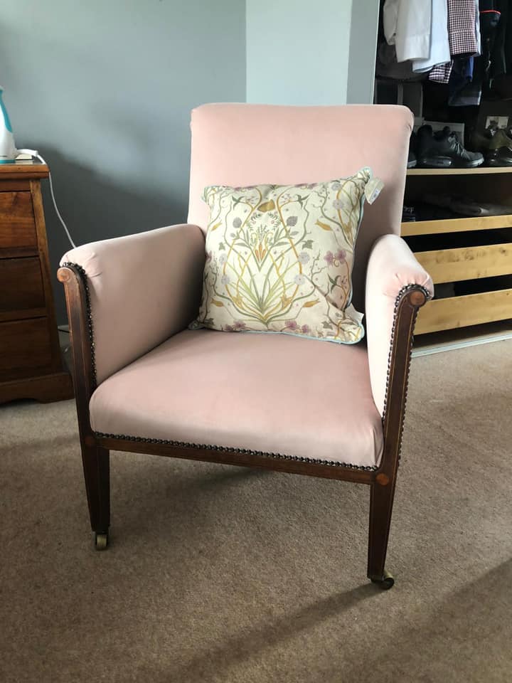 Re-Upholstered Easy Chair